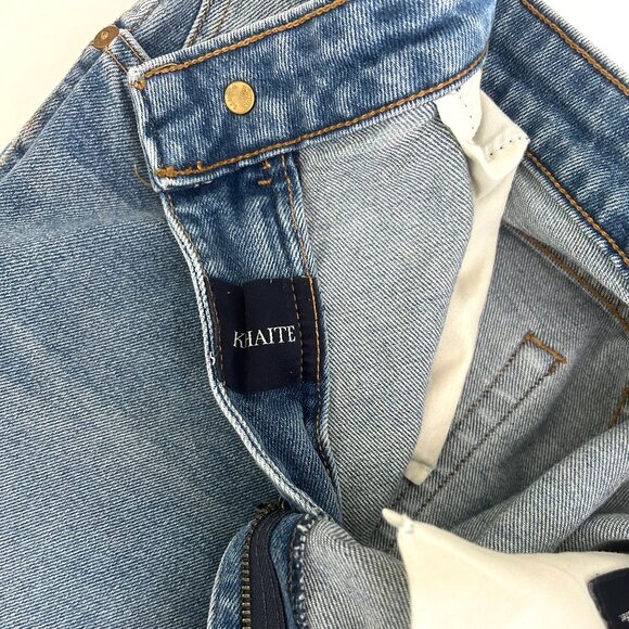 Khaite Alissa High-Rise Straight-Leg Denim in Blue Size 27 - Picture 9 of 10